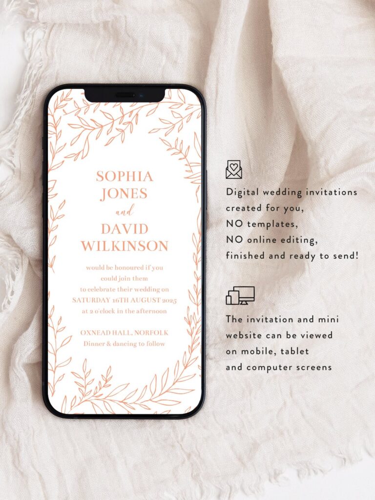 wedding invitation website by wedding pixel photography